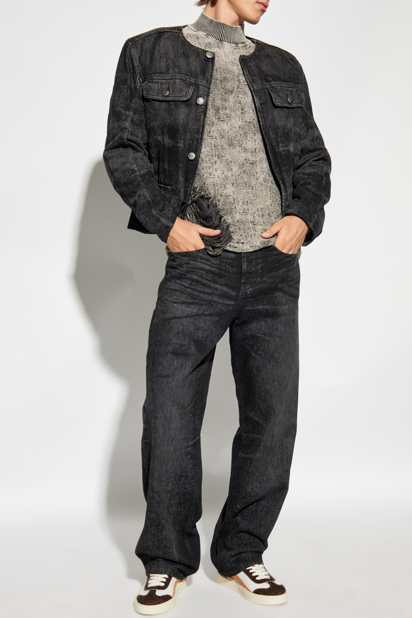 Grey Denim jacket `D-ABERDEEN-FSH2` Diesel - Vitkac AS